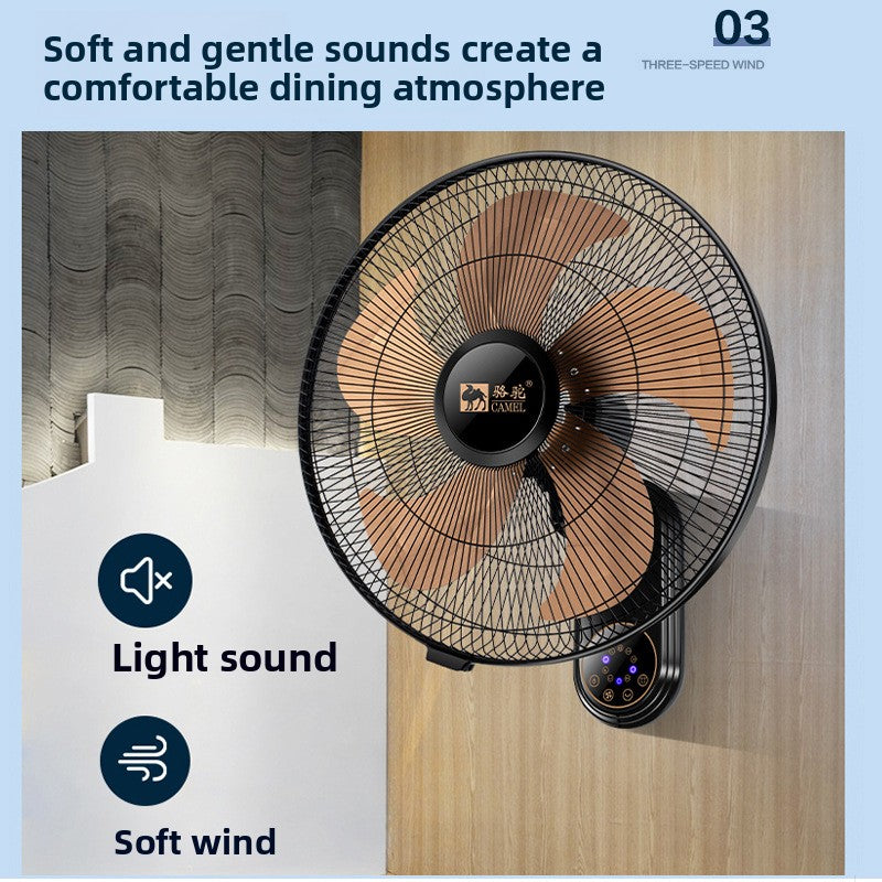 Wall-Mounted Electric Fan with Aluminum Blades
