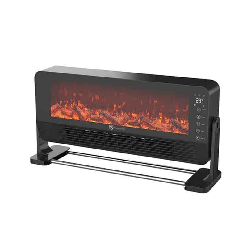 Wall Mounted Electric Fireplace Heater with Simulated Flame