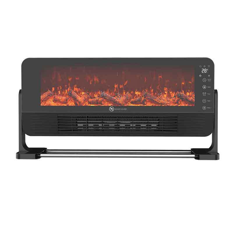 Wall Mounted Electric Fireplace Heater with Simulated Flame