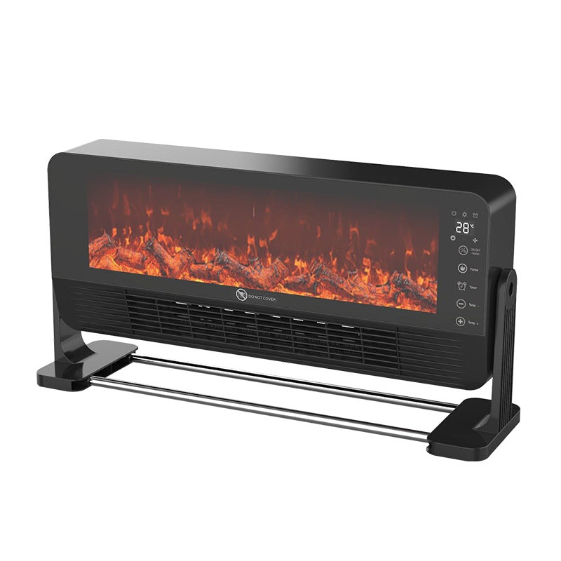 Wall Mounted Electric Fireplace Heater with Simulated Flame