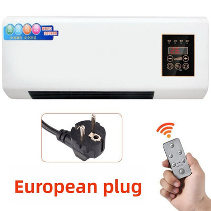 Wall-Mounted Electric Heater with Remote Control for Home Use
