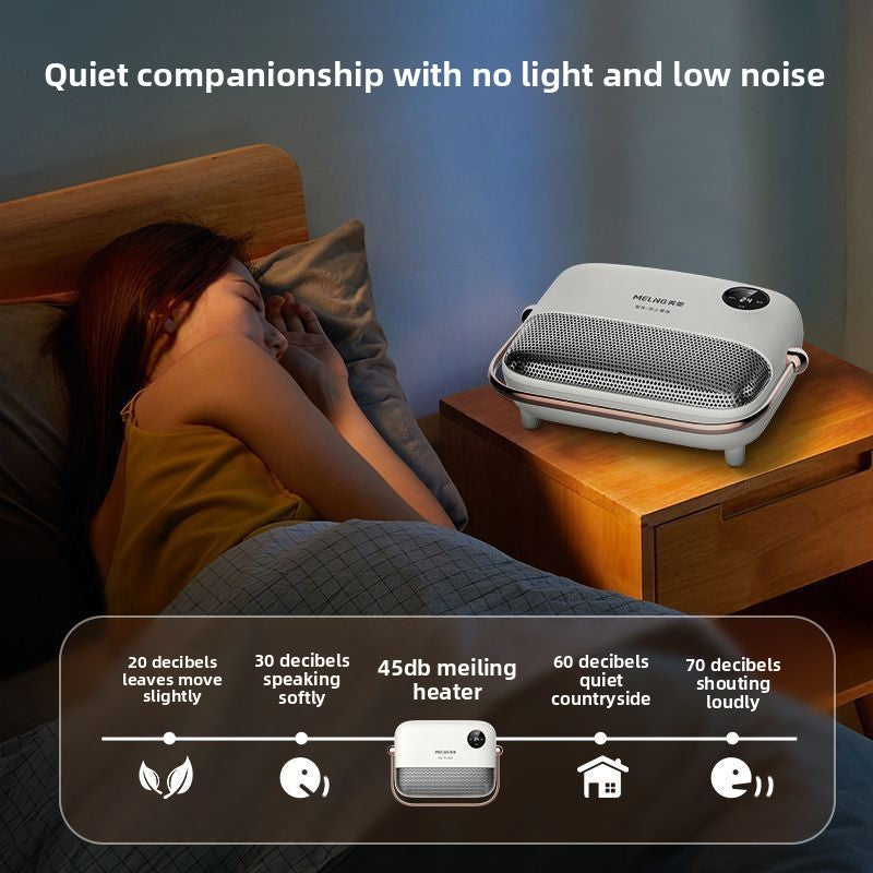 Wall-mounted electric warm air heater