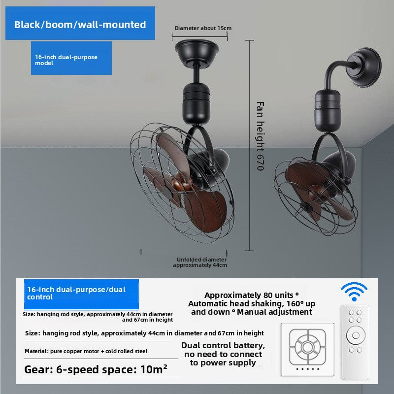 Wall-mounted fan