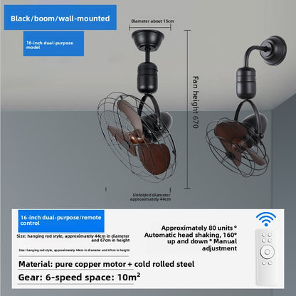 Wall-mounted fan