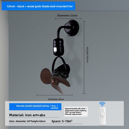 Wall-mounted fan