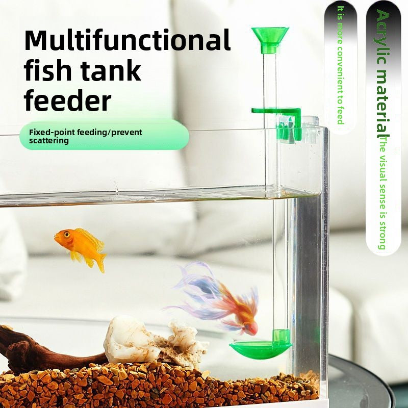 Wall-Mounted Fish Tank Feeder