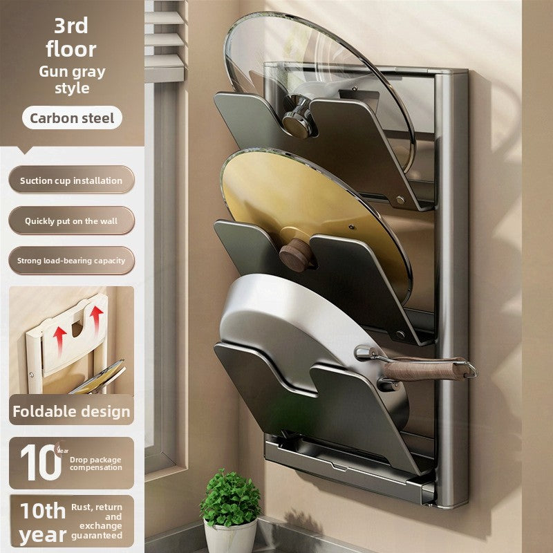 Wall Mounted Foldable Kitchen Storage Rack