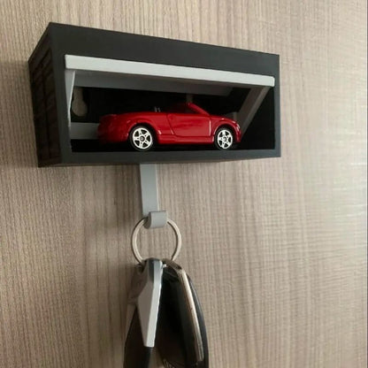 Wall-mounted garage key fob