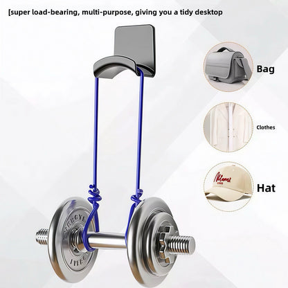 Wall-mounted headphone stand