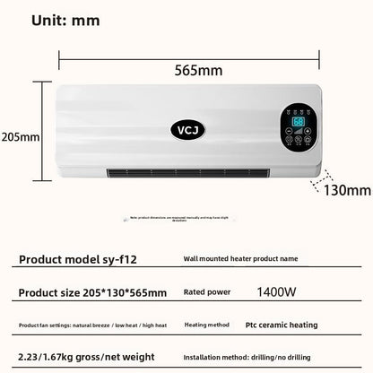 Wall mounted heater