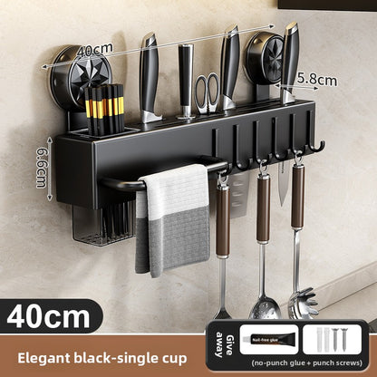 Wall-mounted knife holder