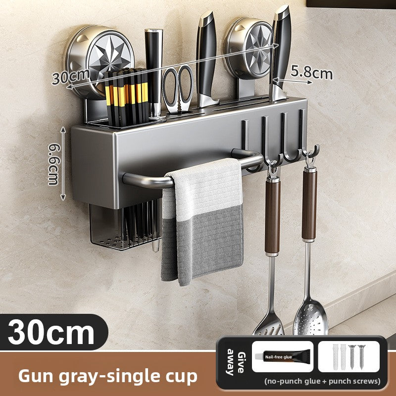 Wall-mounted knife holder