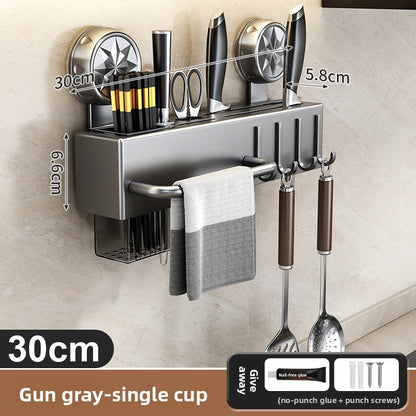 Wall-mounted knife holder