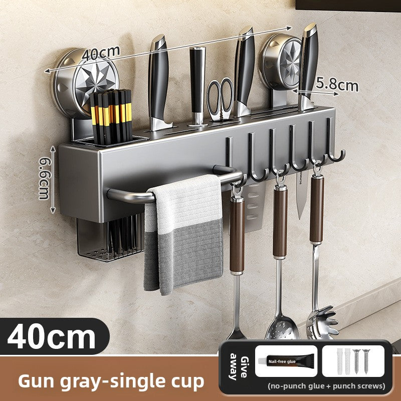 Wall-mounted knife holder