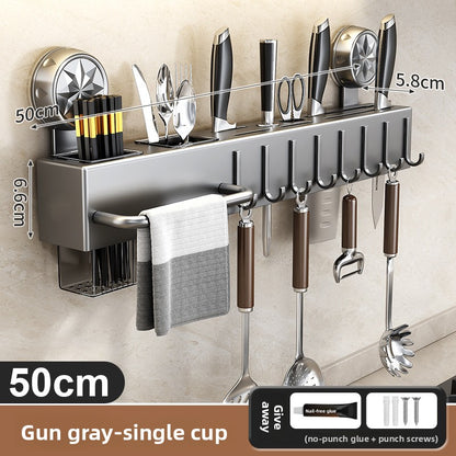 Wall-mounted knife holder