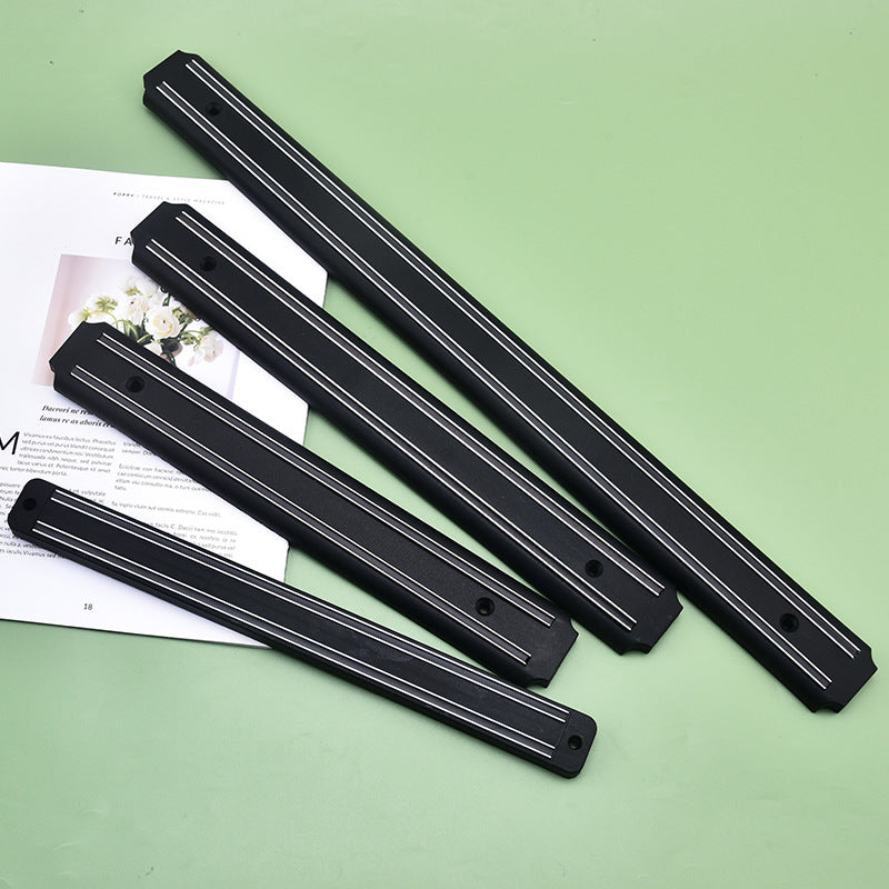 Wall-mounted magnetic knife rack for the kitchen