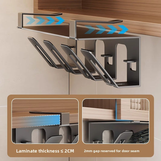 Wall-Mounted Metal Toothbrush Holder