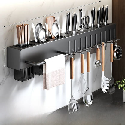 Wall Mounted Multifunctional Kitchen Utensil Holder