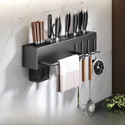 Wall Mounted Multifunctional Kitchen Utensil Holder