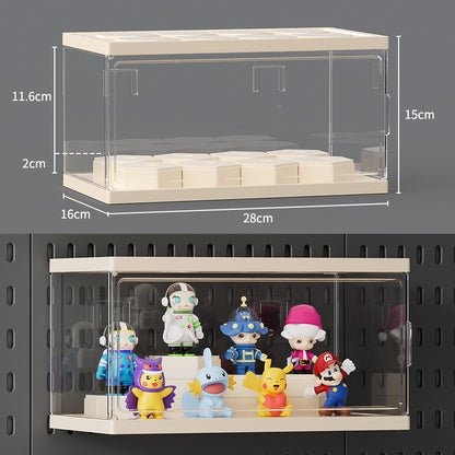 Wall-Mounted Perforated Storage Board with Hooks