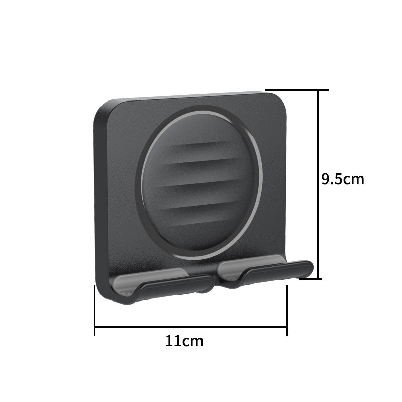 Wall-Mounted Perforated Storage Board with Hooks
