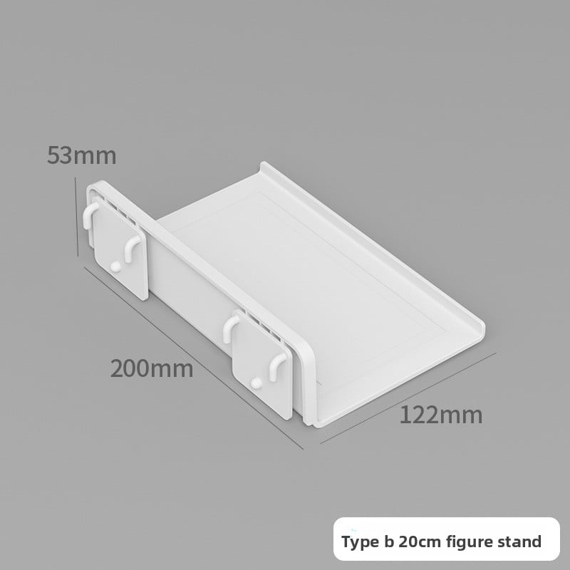 Wall-Mounted Perforated Storage Board with Hooks
