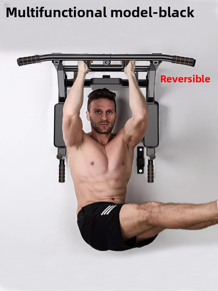 Wall-mounted pull-up bar
