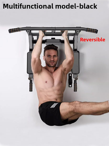 Wall-mounted pull-up bar