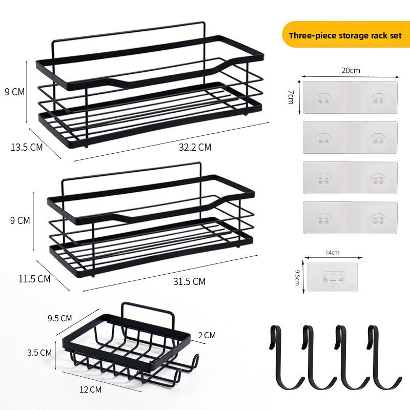 Wall-Mounted Punch-Free Storage Rack