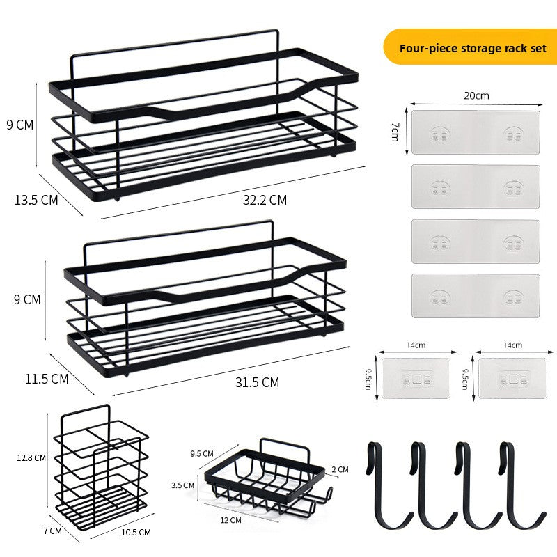 Wall-Mounted Punch-Free Storage Rack