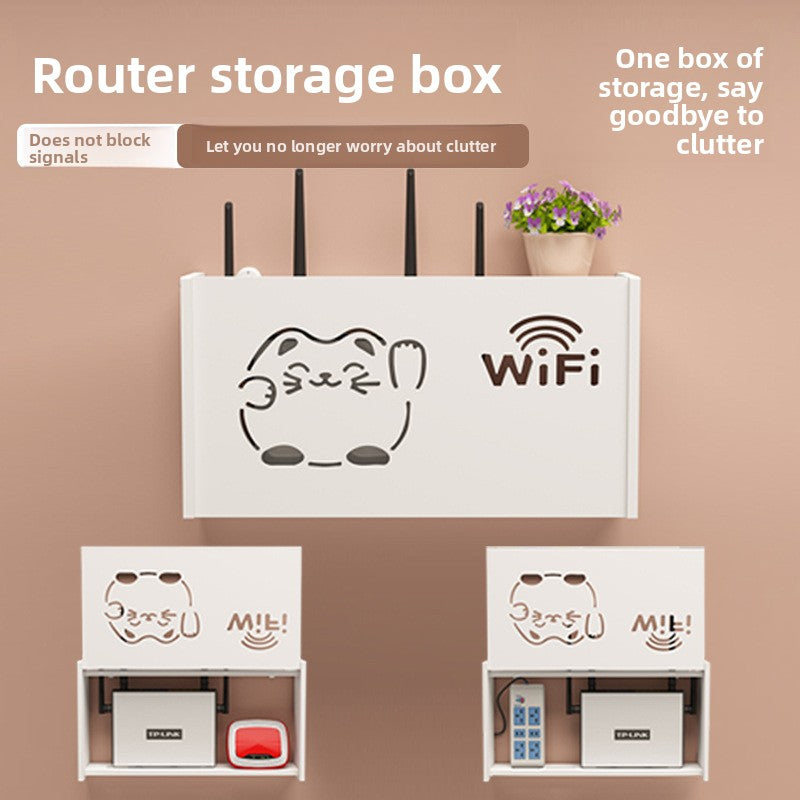 Wall-Mounted Router Storage Box