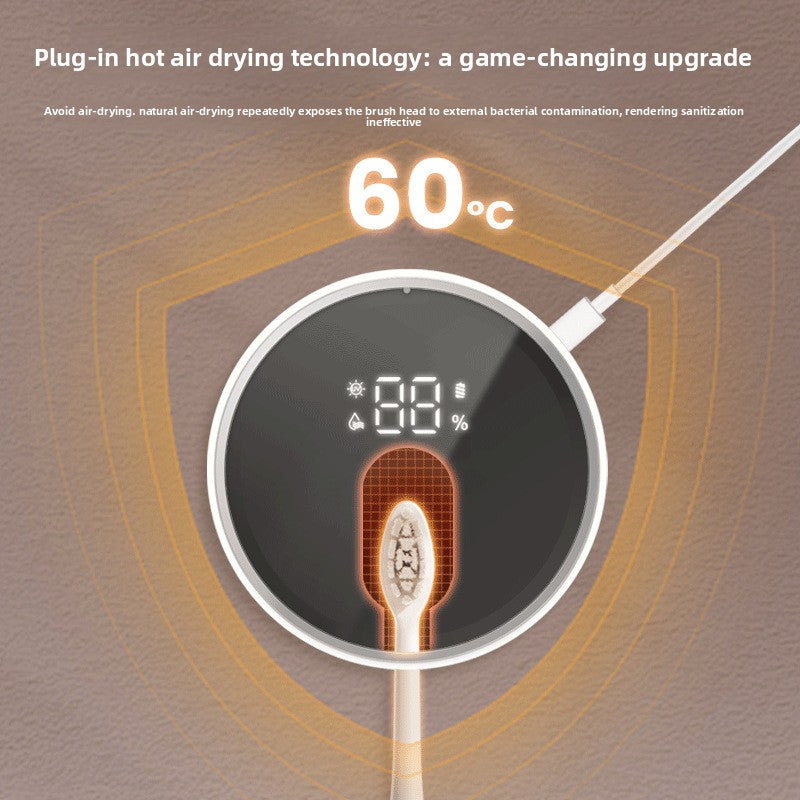 Wall-mounted smart toothbrush sterilizer