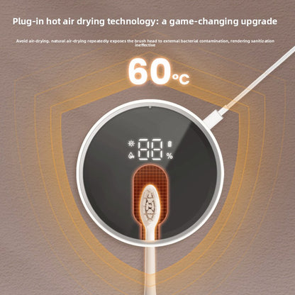 Wall-mounted smart toothbrush sterilizer