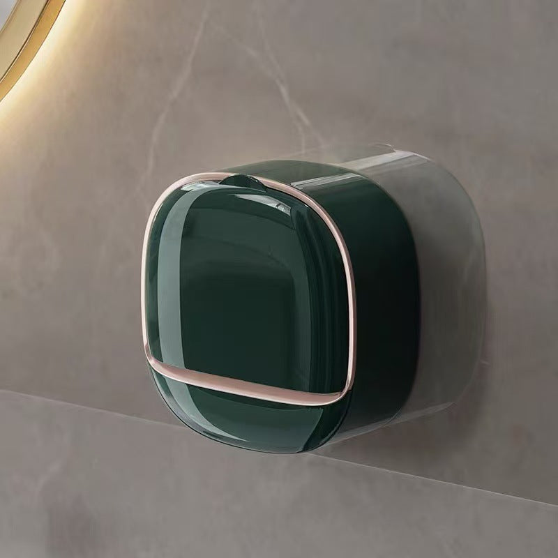 Wall-Mounted Soap Dish with Drip-Dry Design