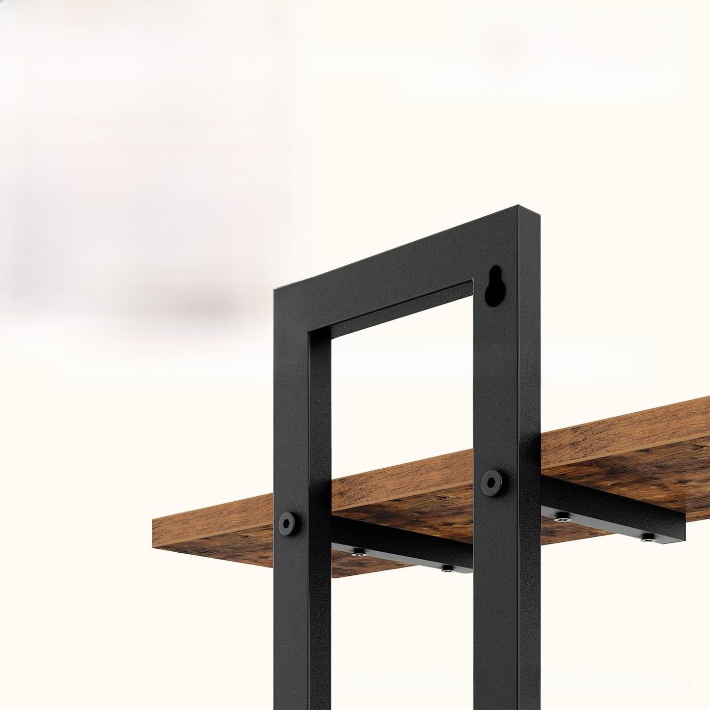Wall-Mounted Solid Wood Floating Shelf