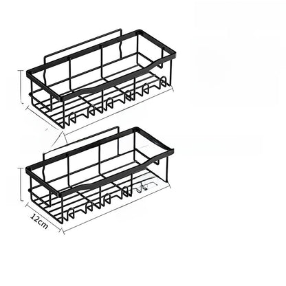 Wall-mounted Stainless Steel Bathroom Storage Rack