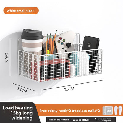 Wall Mounted Storage Rack with Hooks