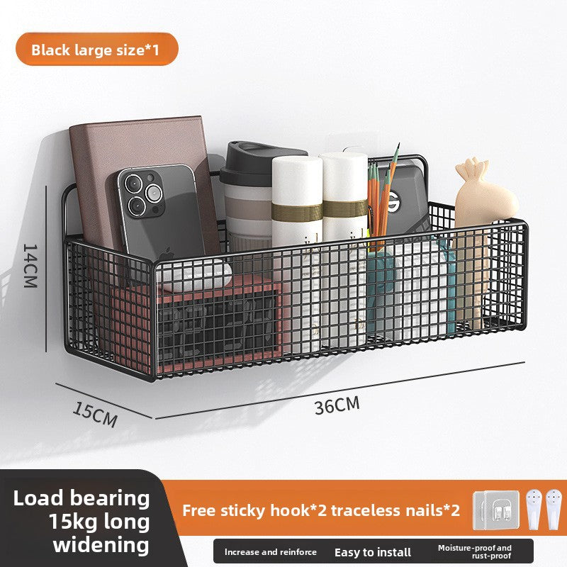 Wall Mounted Storage Rack with Hooks