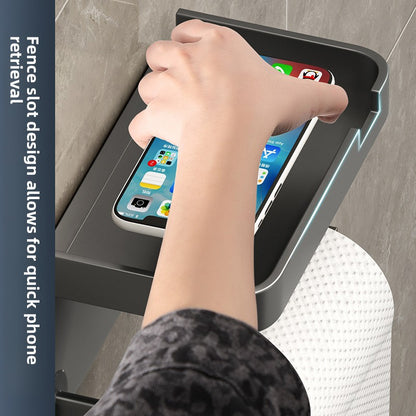 Wall Mounted Tissue Box Holder Plastic Bathroom Storage Rack