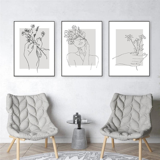 Wall mural frameless