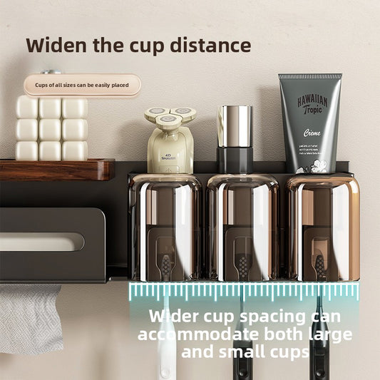 Walnut Bathroom Toothbrush Holder