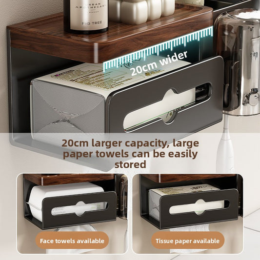 Walnut Bathroom Toothbrush Holder