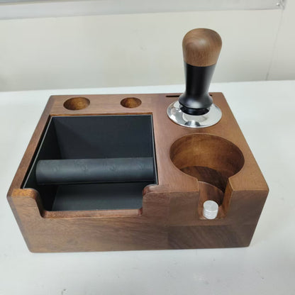 Walnut Espresso Tamper and Distributor Set