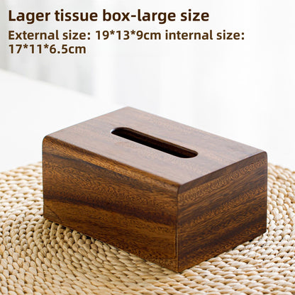 Walnut tissue box