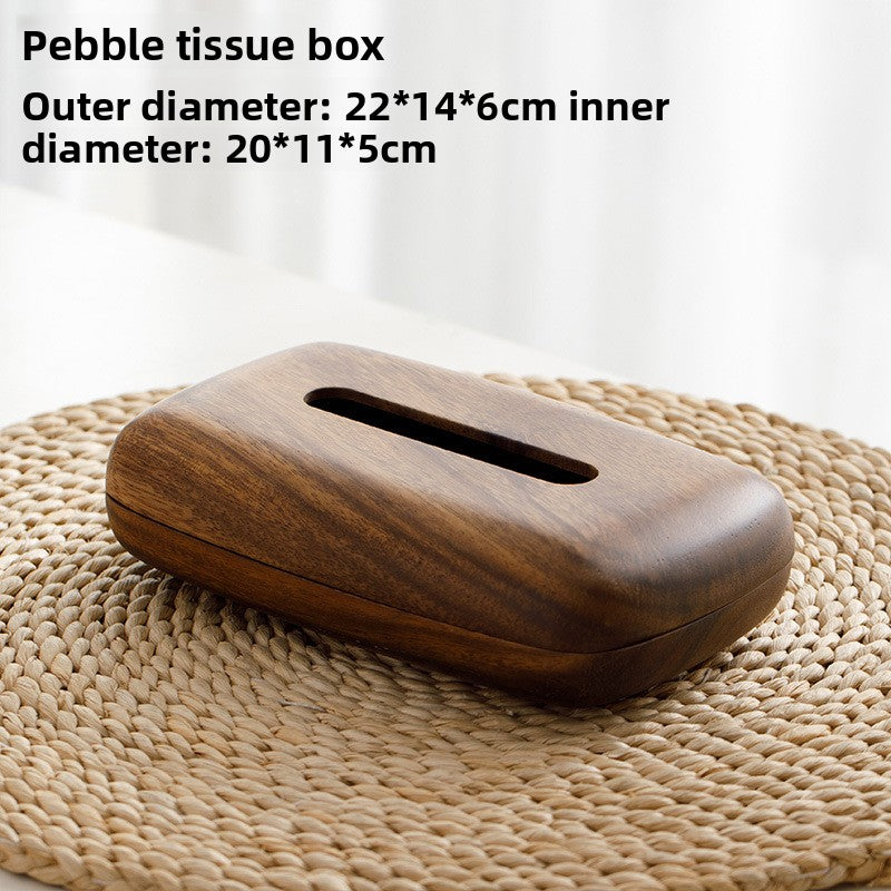 Walnut tissue box