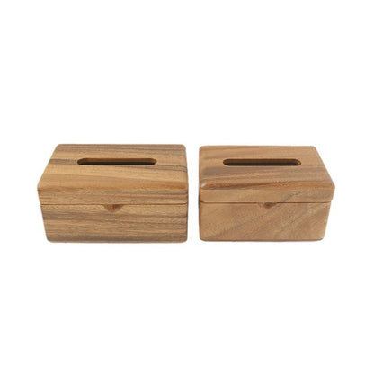 Walnut tissue box
