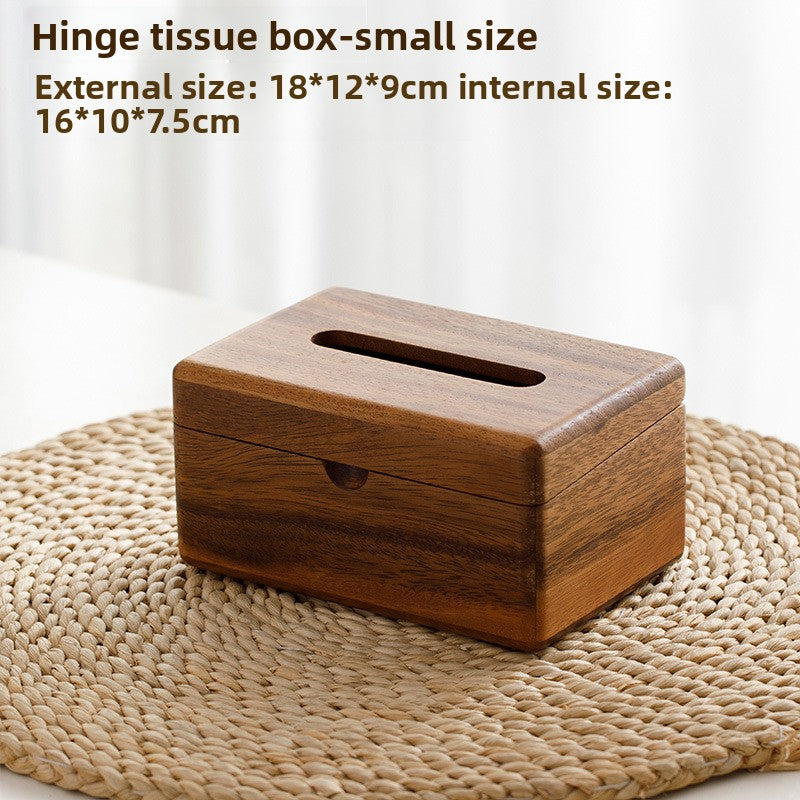 Walnut tissue box