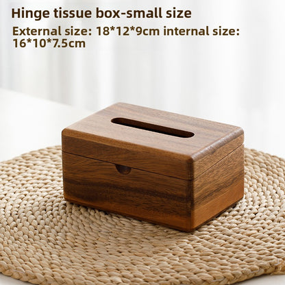 Walnut tissue box