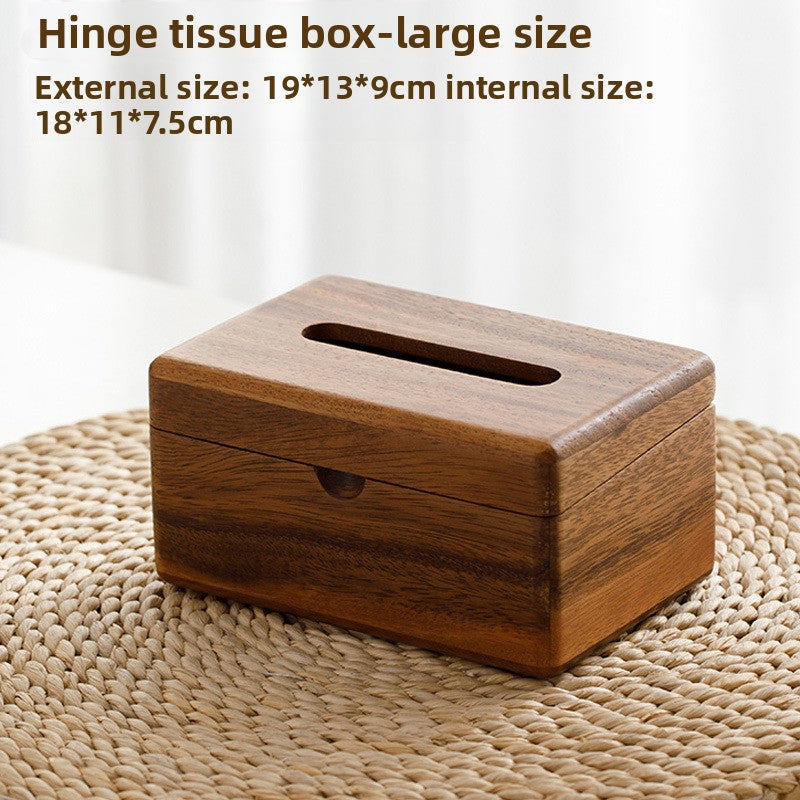 Walnut tissue box