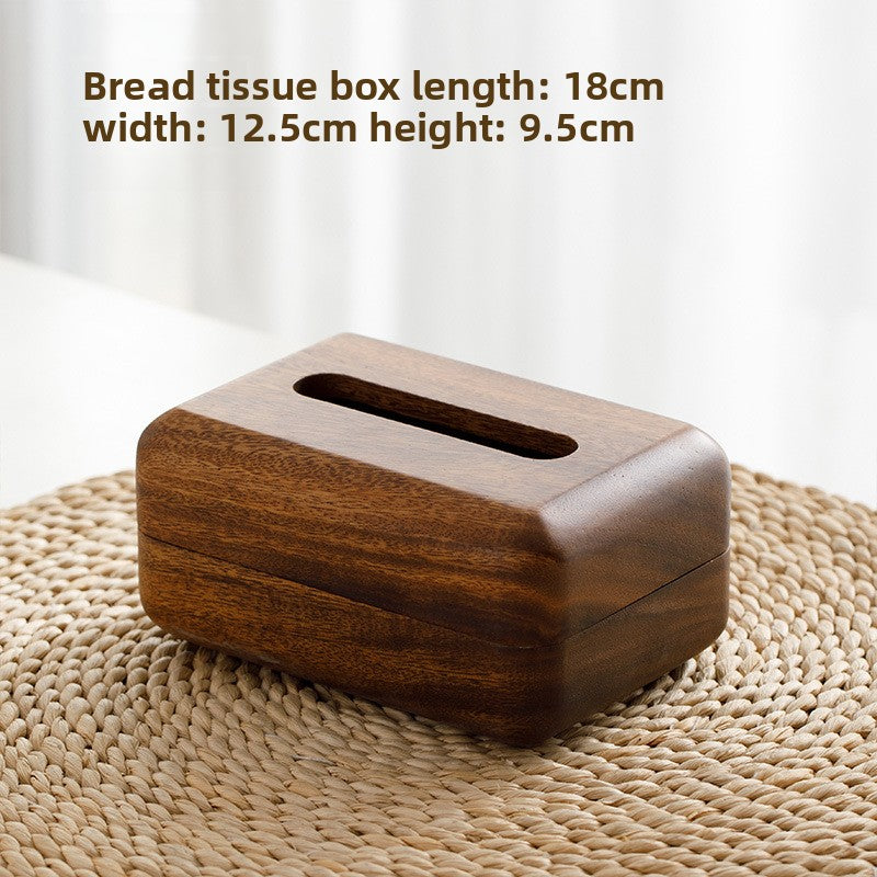 Walnut tissue box